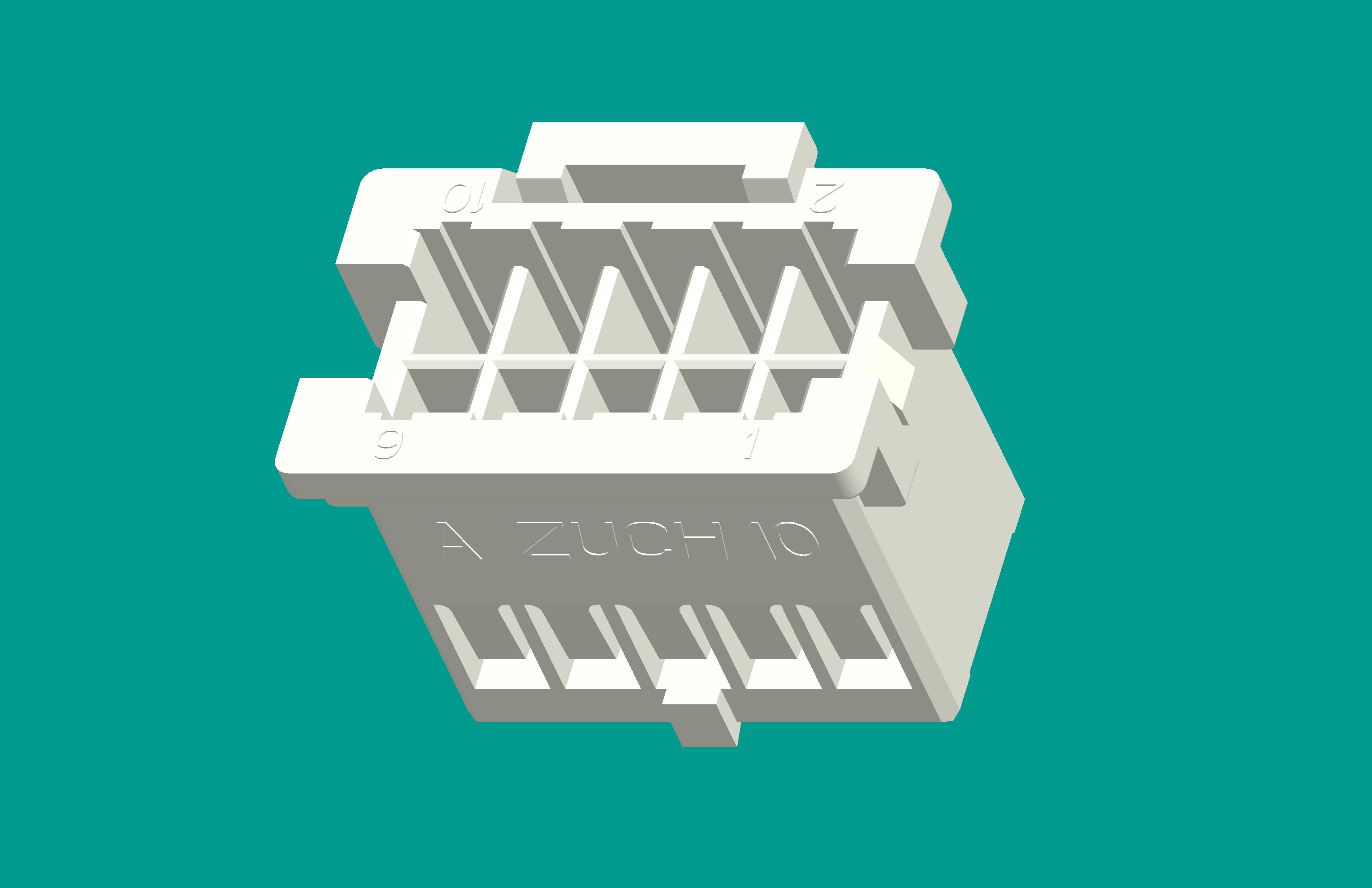 XAD-2×5P白色 PA66普通