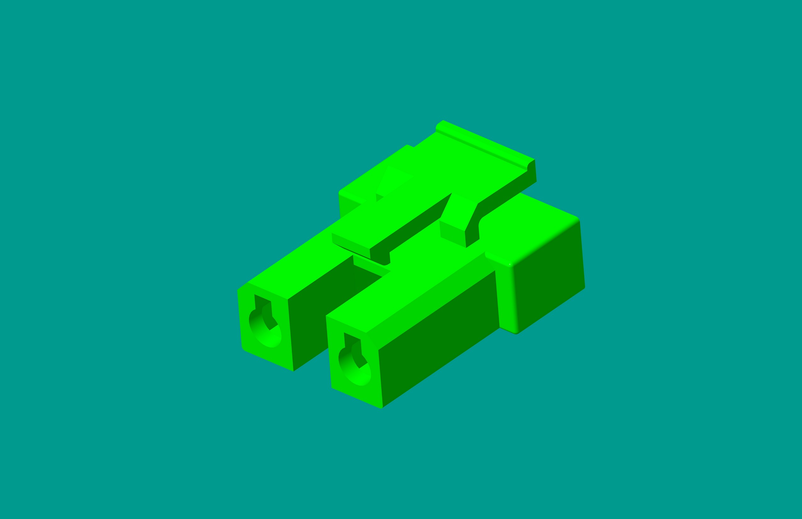 2.1洗衣機塑件-2孔綠色