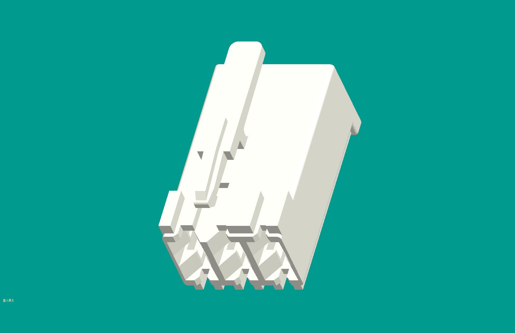 RAST5孔座外扣 3孔(315鍵位)插頭/本色/高灼熱絲