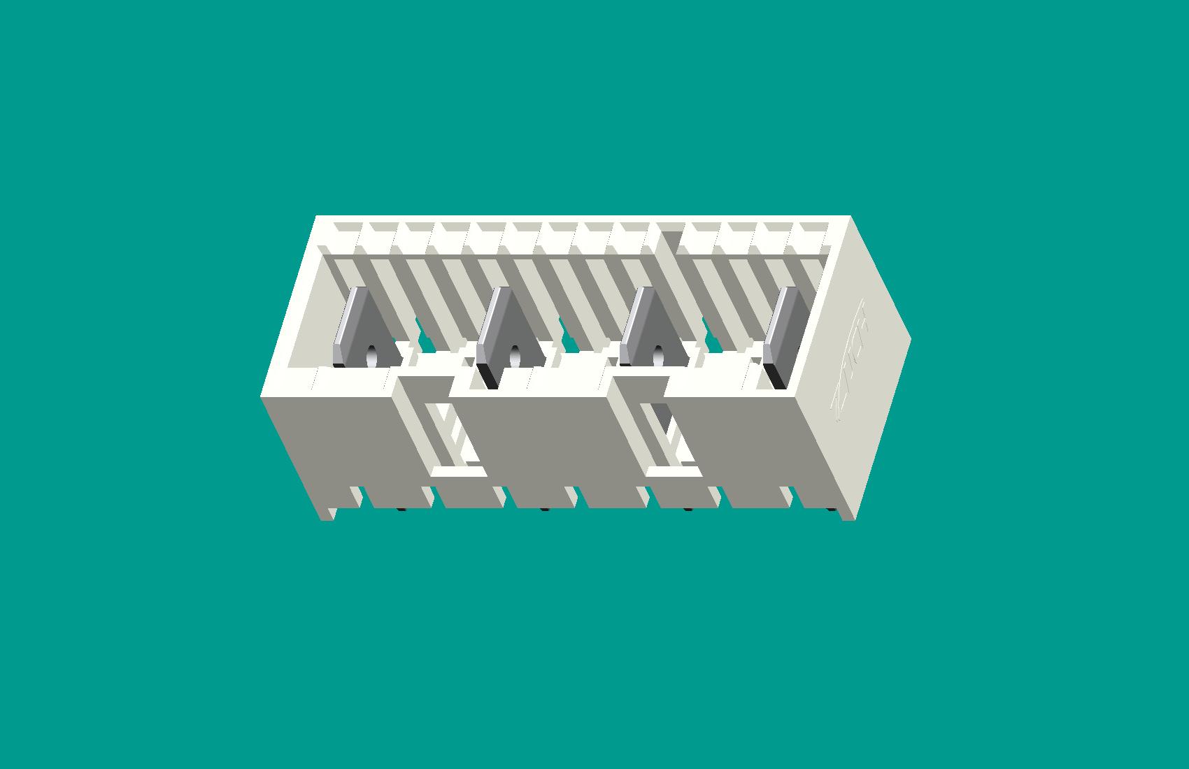 RAST5針座7位(拔針)-短定位柱本色/高灼熱絲