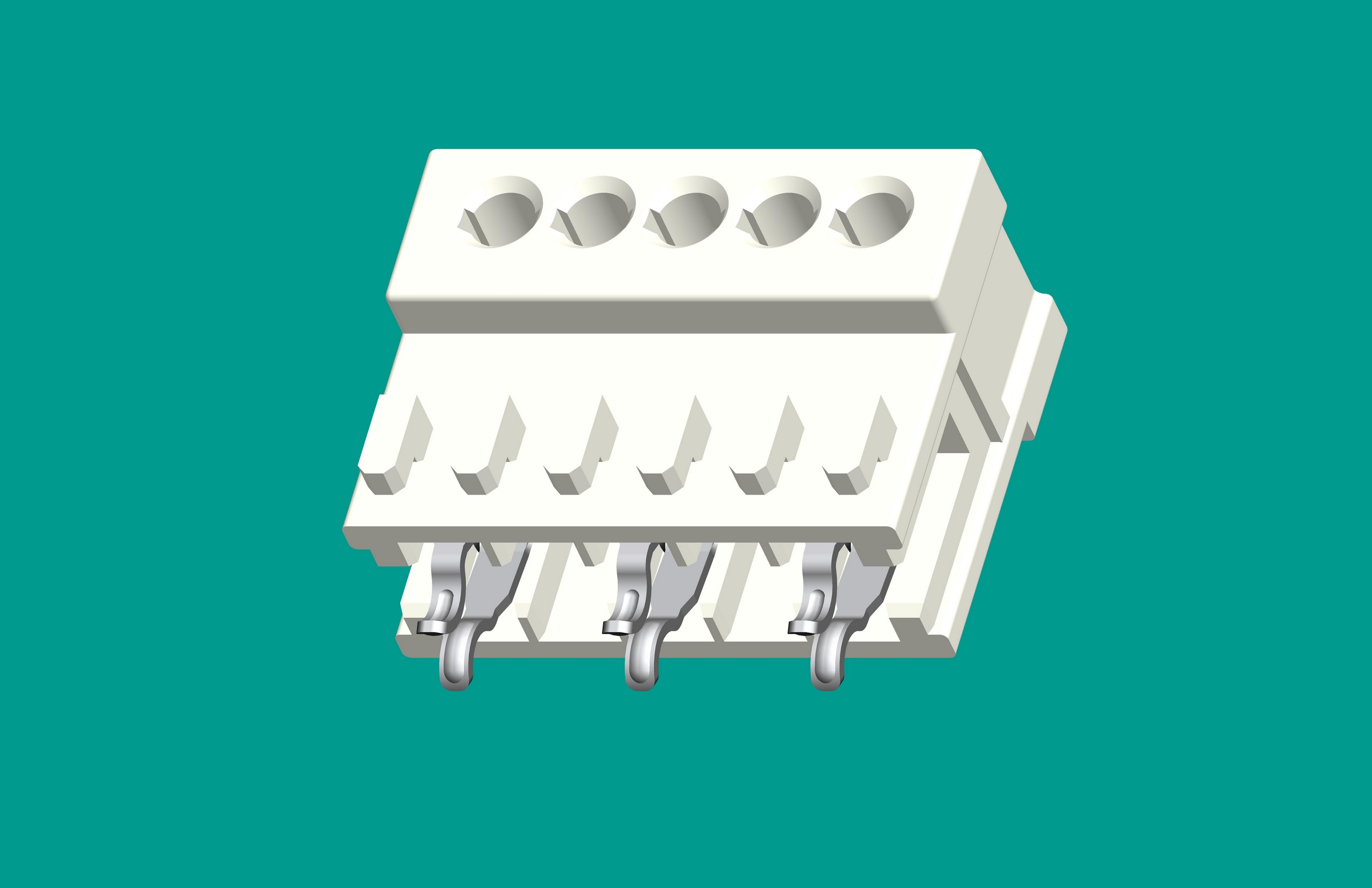 RAST2.5孔座5位(空第2,4位)高灼熱絲
