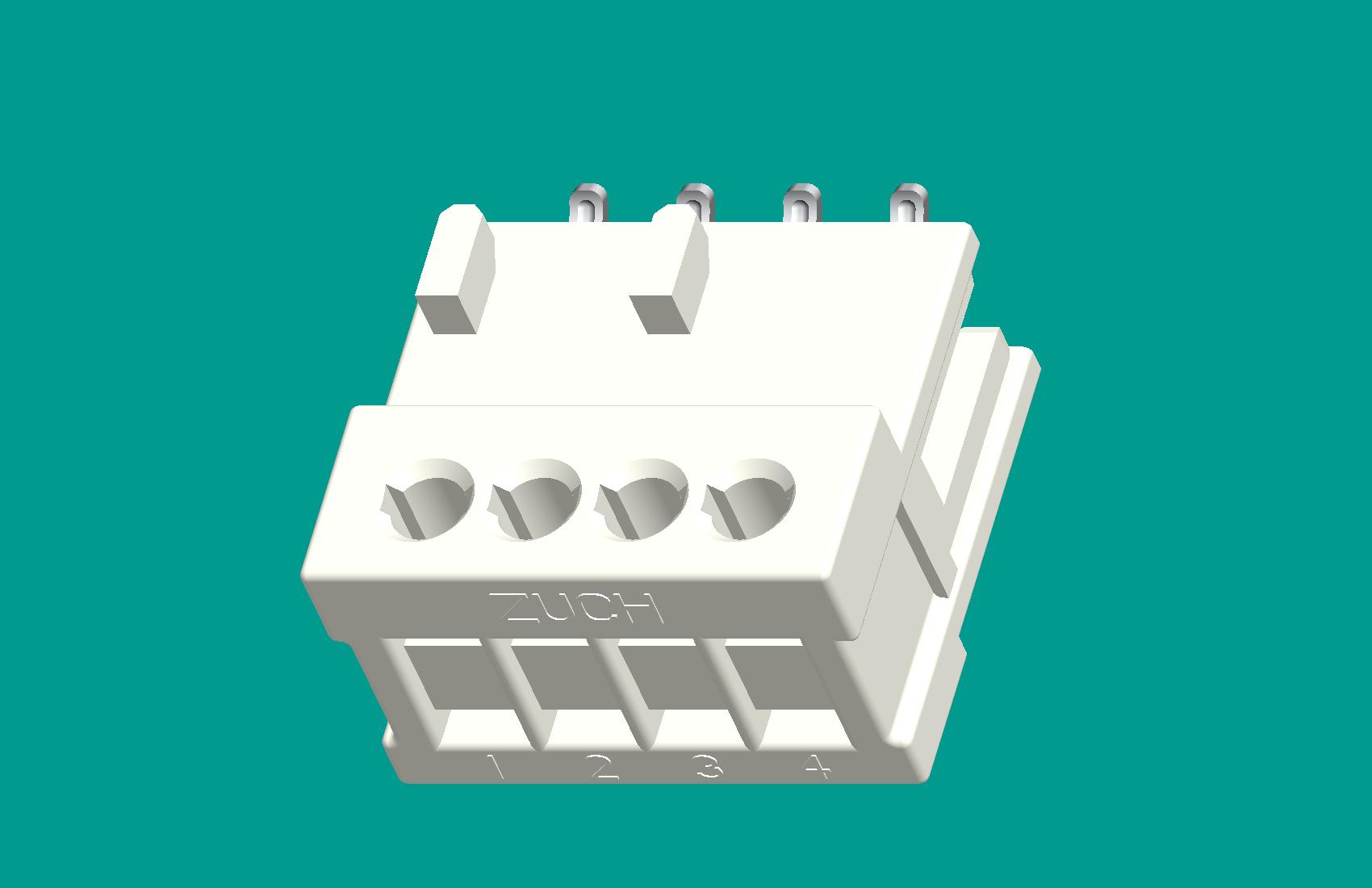 RAST2.5孔座4位(鍵位421)-高灼熱絲